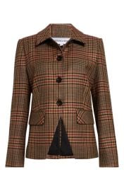 Veronica Beard Aire Houndstooth Check Wool Dickey Jacket at Nordstrom