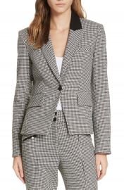 Veronica Beard Airlie Houndstooth Dickey Jacket at Nordstrom