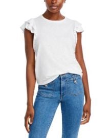 Veronica Beard Akeela Ruffle Sleeve Tee Bloomingdales at Bloomingdales