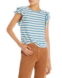 Veronica Beard Akeela Striped Tee Bloomingdales at Bloomingdales