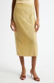 Veronica Beard Allora Beaded Midi Skirt at Nordstrom