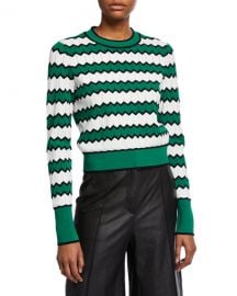 Veronica Beard Amalie Chevron Sweater at Neiman Marcus