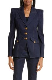 Veronica Beard Anoki Cotton Blend Denim Dickey Jacket at Nordstrom