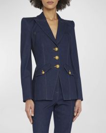 Veronica Beard Anoki Denim Dickey Jacket at Neiman Marcus