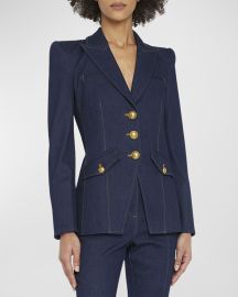 Veronica Beard Anoki Denim Dickey Jacket at Neiman Marcus