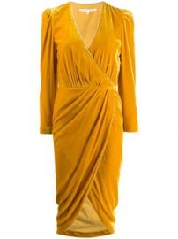 WornOnTV: Vicki’s yellow velvet wrap dress on The Real Housewives of ...