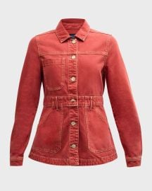 Veronica Beard Anzu Denim Utility Jacket at Neiman Marcus