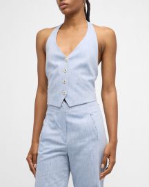 Veronica Beard Arabella Cropped Vest at Neiman Marcus