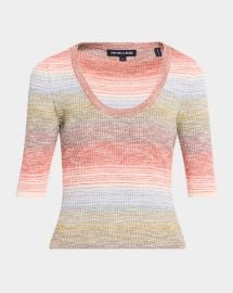 Veronica Beard Archibald Striped Knit Pullover at Neiman Marcus
