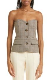 Veronica Beard Arlette Strapless Bustier Top at Nordstrom