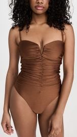 Veronica Beard Arpel Ruched One Piece Swimsuit at Shopbop