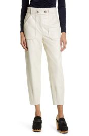 Veronica Beard Atala Tapered Leg Faux Leather Pants at Nordstrom