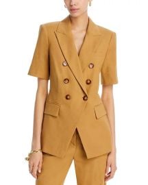 Veronica Beard Atwood Dickey Jacket in Desert Khaki at Bloomingdales