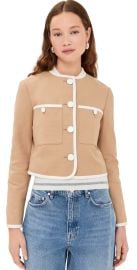 Veronica Beard Beale Jacket Khaki 8 at Shopbop