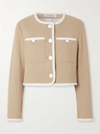 Veronica Beard Beale cotton blend tweed jacket at Net a Porter