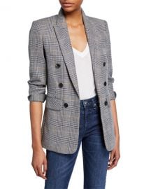 Veronica Beard Bexley Fuller Check Single-Button Dickey Jacket at Neiman Marcus