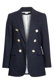 Veronica Beard Bexley Linen Blend Dickey Jacket at Nordstrom