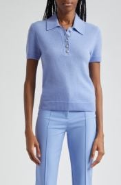 Veronica Beard Brandt Cashmere Polo Sweater at Nordstrom