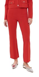 Veronica Beard Bray Knit Pants Poppy L at Shopbop