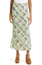 Veronica Beard Brent Sequin Plaid Maxi Skirt at Nordstrom