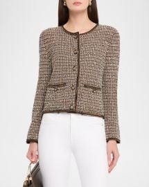 Veronica Beard Brisa Tweed Knit Jacket at Neiman Marcus