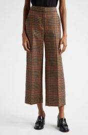 Veronica Beard Brixton Plaid Crop Wide Leg Wool Pants at Nordstrom Rack