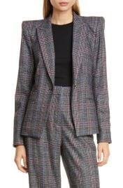 Veronica Beard Brock Glen Plaid Dickey Blazer at Nordstrom