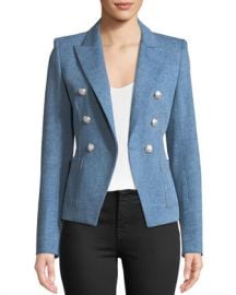 Veronica Beard Caden Double-Breasted Dickey Jacket at Neiman Marcus