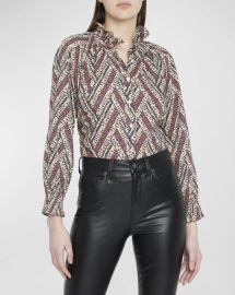 Veronica Beard Calisto Blouse at Neiman Marcus