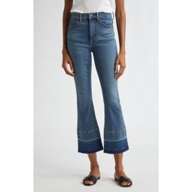 Veronica Beard Carolina Release Hem High Waist Ankle Flare Jeans at Nordstrom