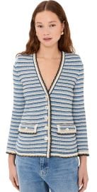 Veronica Beard Ceriani Knit Jacket Navy Multi S at Shopbop