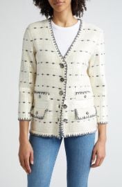 Veronica Beard Ceriani Sequin Sweater Jacket at Nordstrom