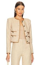 Veronica Beard Charisse Jacket In Camel Cream at Revolve