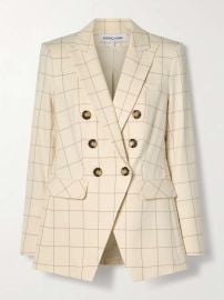 Veronica Beard Charleston Dickey Jacket in Ecru Deep Ochre at Net a Porter