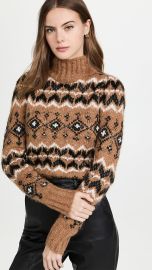 Veronica Beard Chiana Fair Isle Sweater at Shopbop