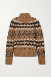 Veronica Beard Chiana Fair Isle Sweater at Net a Porter