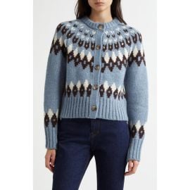 Veronica Beard Christina Fair Isle Cardigan at Nordstrom