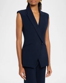 Veronica Beard Ciel Tailored Vest at Neiman Marcus