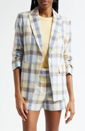 Veronica Beard Clayton Plaid Cotton Blend Dickey Jacket at Nordstrom Rack