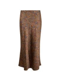 Veronica Beard Clover paisley-pattern Midi Skirt Brown at Farfetch