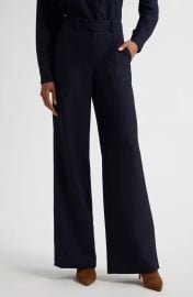 Veronica Beard Cole crepe wide leg pants at Nordstrom