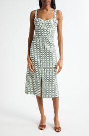 Veronica Beard Colleen Chain Print Cotton Blend Dress at Nordstrom