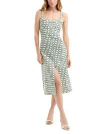 Veronica Beard Colleen Printed Slit Midi Dress Bloomingdales at Bloomingdales