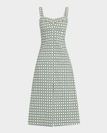 Veronica Beard Colleen Sleeveless Midi Dress at Neiman Marcus