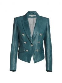 Veronica Beard Cooke Leather Dickey Jacket at Saks Fifth Avenue