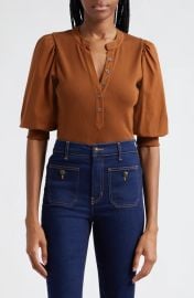 Veronica Beard Coralee Front Button Blouse at Nordstrom