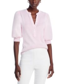 Veronica Beard Coralee Mixed Media Top Bloomingdales at Bloomingdales