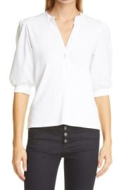 Veronica Beard Coralee Top in White Size X-Large at Nordstrom