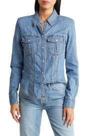 Veronica Beard Crawford Long Sleeve Denim Shirt at Nordstrom Rack