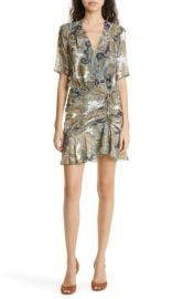 Veronica Beard Dakota Paisley Silk Minidress at Nordstrom